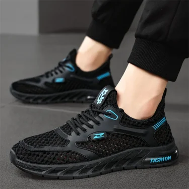 Men's Mesh Sneakers 2025 Summer Mesh Sports Breathable Casual Shoes Comfortable Men's Tennis Shoes Lightweight Running Shoes 4