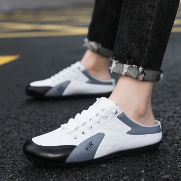Classic Half Slipper Low Flats Shoes for Men Concise Men's Sneakers Spring Fall Male Casual Shoes Breathable Tenis Para Hombre 6
