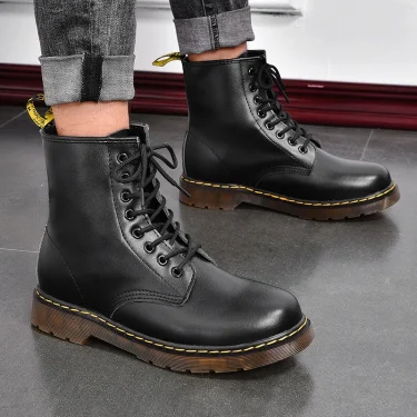 Boots Men Shoes Casual Shoes Classics Ankle Boots High Slip on Office Ventilate Versatile Motorcycle 1