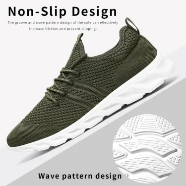 Men Casual Sports Shoes Air Mesh Lightweight Sneakers Anti-slip and wear-resistant Flat Walking Shoe Athletic Jogging Size 36 2