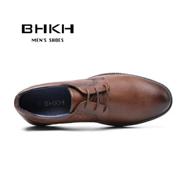 BHKH Male Sneakers Autumn/Winter traf Leather Men Casual Shoes Business Work Office Lace-up Dress shoes For Men Size47 2