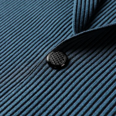 Top Grade New Brand Fashion Slim Fit Blazer Jacket Smart Elegant Stylish Knitted Suit Striped Men Coat Casual Mens Clothes 2025 6