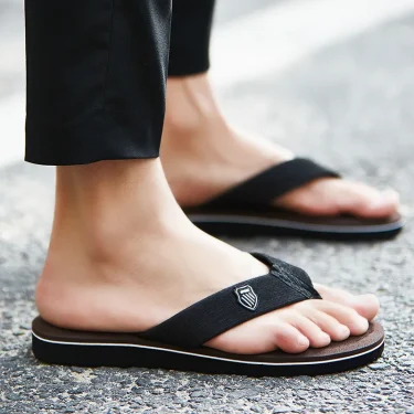 Casual Flip Flops For Men Slippers Beach Sandals Summer Non-Slip Flat Slides Men Slippers Indoor House Shoes Man Male Slipper 3