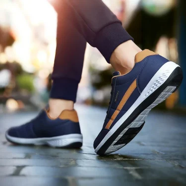 Leather Men Shoes Sneakers Trend Casual Shoe Italian Breathable Leisure Male Sneakers Non-slip Footwear Men Vulcanized Shoes 5
