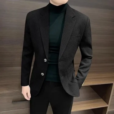 White Brown Jacket For Men Plaid Party Coats Man Suits And Blazers Summer Clothing Casual Menswear Premium Luxury Designer 4