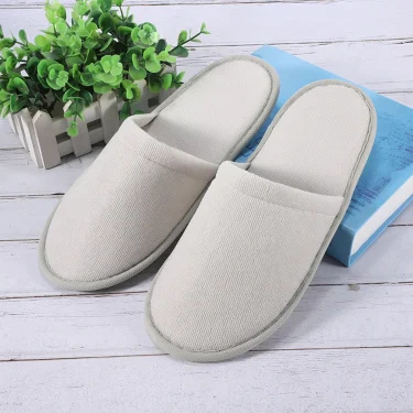 1 Pair Disposable Slipper For Guest Non Slip House Slipper Washable Reusable Hotel Slipper Wedding Portable Slipper 1