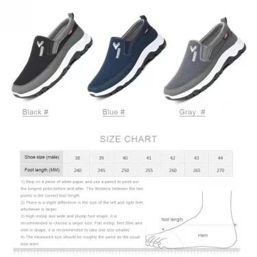Men Running Hiking Sneakers Breathable Orthopedic Travel Plimsolls Non-Slip Comfortable for Outdoor Activity Hiking Walking 6