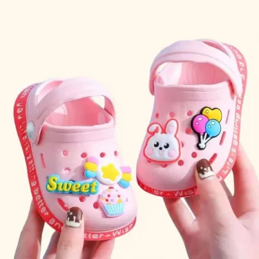 Summer Kids ShoesSandals Hole Children's Shoes Slippers Soft Anti-Skid Cartoon Design Hole Baby Shoes Sandy Beach For Boys Girls 1