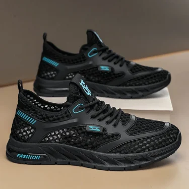 Men's Mesh Sneakers 2025 Summer Mesh Sports Breathable Casual Shoes Comfortable Men's Tennis Shoes Lightweight Running Shoes 3