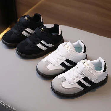 Spring Sport Shoes For Children PU Leather Ergonomics Kids Sneakers Soft-soled Children's Sneakers Boy's Girl's Tennis Shoes 1