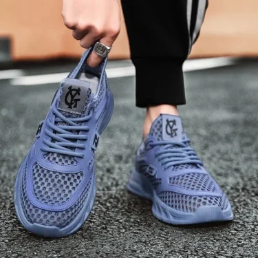 Men's Mesh Sneakers 2025 Summer Mesh Sports Breathable Casual Shoes Comfortable Men's Tennis Shoes Lightweight Running Shoes 6