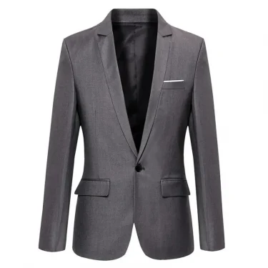 Blue Men Blazers Work Office 2025 Men Tuxedos For Formal Occasions Pockets Coat Blazers Male Custom Men's Business Slim Blazers 4
