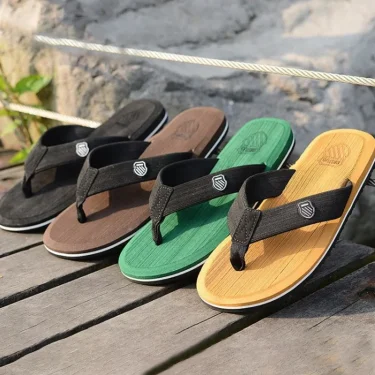Casual Flip Flops For Men Slippers Beach Sandals Summer Non-Slip Flat Slides Men Slippers Indoor House Shoes Man Male Slipper 2
