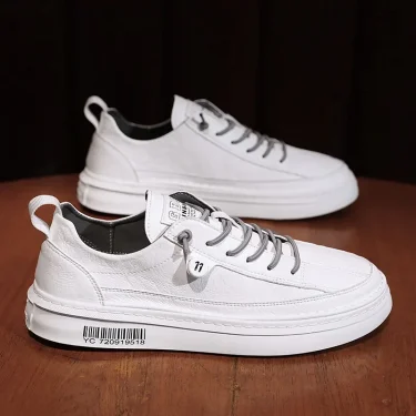 Brand Men's Casual New Leather Shoes for Men Non-slip Sports Shoes Fashion Comfortable Sneakers Male Flat Slip-on Casual Shoes 3