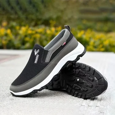 Men Running Hiking Sneakers Breathable Orthopedic Travel Plimsolls Non-Slip Comfortable for Outdoor Activity Hiking Walking 3