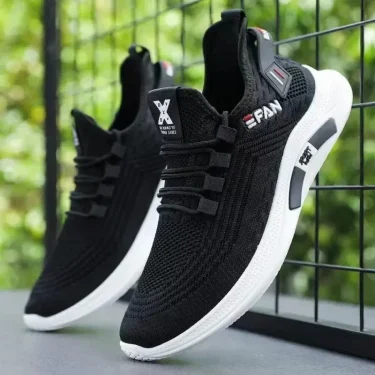 A Spring White Casual Shoes Breathable Non-slip Walking Sneakers Men Shoes Outdoor Comfortable Fashion Lace Up Running Shoes 3