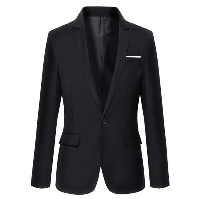 Blue Men Blazers Work Office 2025 Men Tuxedos For Formal Occasions Pockets Coat Blazers Male Custom Men's Business Slim Blazers 2