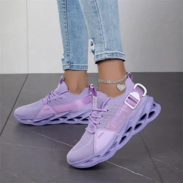 Fashion Purple Womens Casual Sneakers Lightweight Outdoor Walking Shoes Women Breathable Running Sneakers Unisex Men Sport Shoes 2