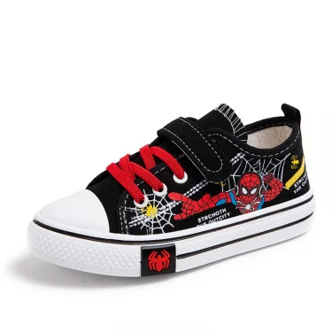 Disney Spiderman Children Canvas Shoes Girls Running Sneakers Spring Fashion Teenager Kids Shoes For Boys Casual Shoes 26-36 5
