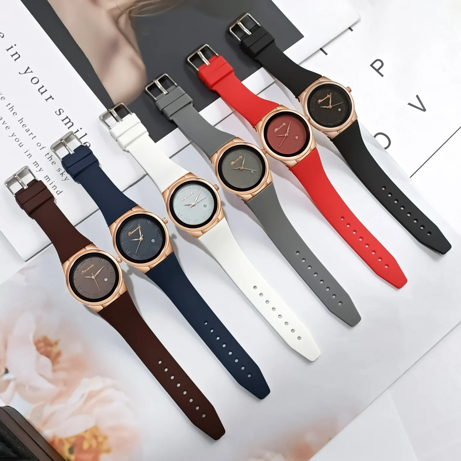 Fashion Watches Women Quartz Watch Sports Silicone Strap Ladies Wristwatches Calendar Clock Gift relogios feminino 6