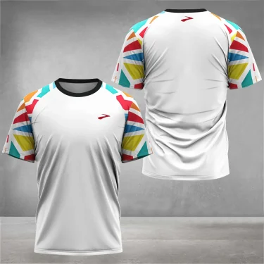 Men Quick-drying Sports Short-sleeved T Shirt Summer Tennis Badminton Running Workout T-Shirt Clothing Casual Men's T-Shirts Top 2