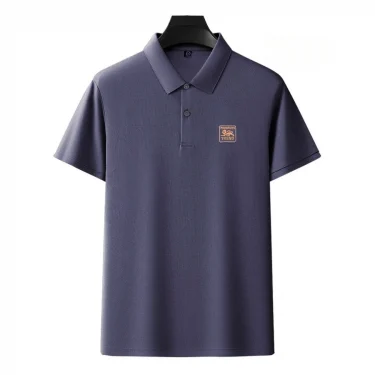 Summer Men Polo Shirts Short Sleeve Embroidered Turn-down Collar T-shirts Cotton Man Polo Tops 6
