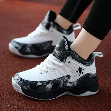 New Boys Brand Basketball Shoes for Kids Sneakers Thick Sole Non-slip Children Sports Shoes Child Boy Training Athletic Shoes 5