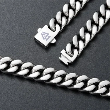 Punk Hip Hop Cuban Chain Men's Bracelet Stainless Steel Fine Polished Chain 7mm/9mm Four Sides Cut Boyfriend Gift 3
