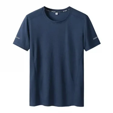 T-shirt Big Size for Men Quick Drying T-shirt for Men Round Neck Plus Size Short Sleeve 4