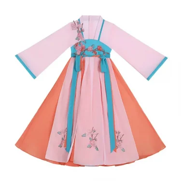 Summer Princess Costume Girls Casual Dresses Kids Vintage Children's Dress Vestido Baby Girls' Hanfu Dress Cosplay Girl Clothing 6