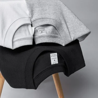 Cotton 100% Long-sleeved Men's T Shirt MRMT 2025 Brand New Round-collar Solid-color Men T-shirt for Male Tshirt Man Tops Tees 4