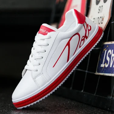 Men Tenis Shoes Male Sneakers Comfortable Flats Spring White Casual Leather Fashion Men Shoes Lace Up Walking Shoes Tênis 4