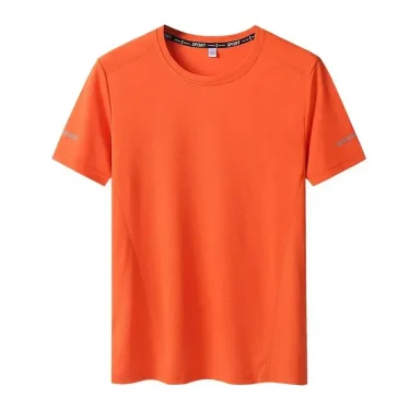 T-shirt Big Size for Men Quick Drying T-shirt for Men Round Neck Plus Size Short Sleeve 5