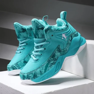 New Boys Brand Basketball Shoes for Kids Sneakers Thick Sole Non-slip Children Sports Shoes Child Boy Training Athletic Shoes 3