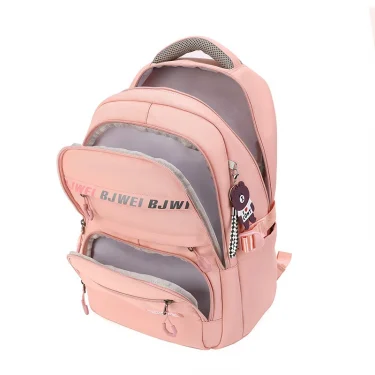 High School Bags for Teenage Girls Large Nylon Women Waterproof School Backpack Female Laptop Backpack Student Bookbag Black 4