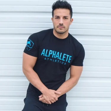 New Cotton Casual Print T-shirt Men Short Sleeve Skinny Tees Shirt Male Gym Fitness Tops Summer Sport Training Crossfit Clothing 4