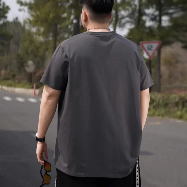 Men T Shirt Printed Popular Tees Big Size 110-175kg 6XL/7XL Plus Size Fashion Cotton Round Neck Short Sleeve Oversized Tops 3