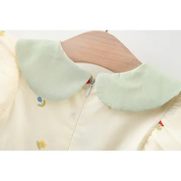 Summer Baby Girl Dress Elegant Princess Dress Lace Ruffle Sleeve Children Girl Dress Sweet Cute Doll Collar Kid Clothes A1229 5