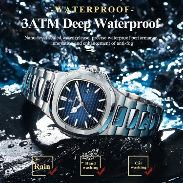 POEDAGAR Elegant Women Wristwatch Waterproof Luminous Calendar Ladies Watch Square Stainless Steel Quartz Women's Watches Female 3