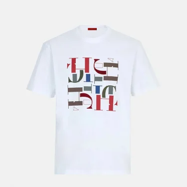 Men's T-Shirt 2025 New Spring Summer Basic Fashion Men's Cotton Top Senior Letter Design Popular Men's Versatile Tee 2