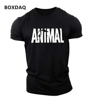 Animal Letter English Elements Men's T-shirts Short Sleeve Round-Neck Loose Casual Sporty Tops 6XL Big Size Summer Man Tees 2