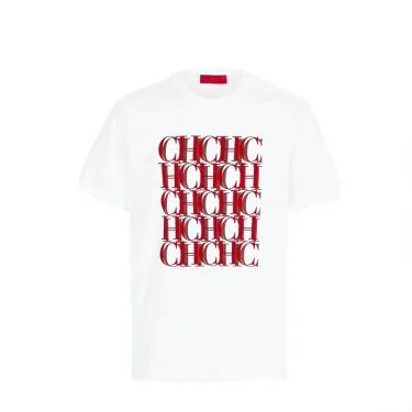 Men's Short Sleeves Pure Cotton Round Neck Letter Design Men's Short Sleeves New Fashion Commuter Versatile Men's Classic Top 1