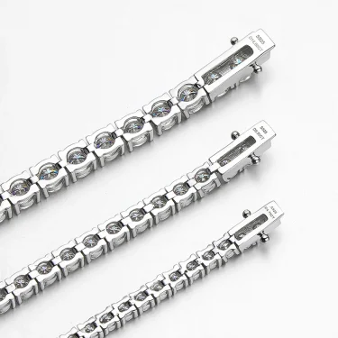 Serenity 3mm 4mm 5mm 6.5 D Color VVS1 Moissanite Tennis Bracelet For Women Man Anniversary Gift S925 Silver Bracelet Hand Chain 3