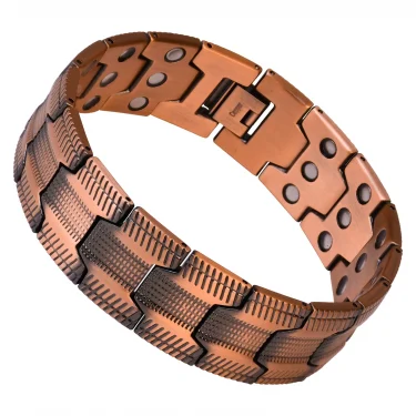 Befoshinn Vintage Fashion Trendy Man Bracelet Pure Copper Magnetic Therapy Health Bracelet Popular Jewelry Bangles Gifts For Men 1