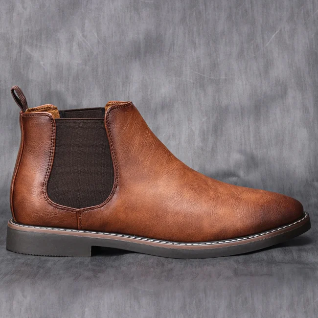 40~46 Men Chelsea Boots Brand Retro Comfortable Fashion Men Boots 6