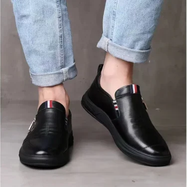 Casual Leather Shoes Men Loafers Trend Brand Business Shoes Autumn Slip on Flat Man Sneakes Comfortable Moccasins Zapatos Hombre 5