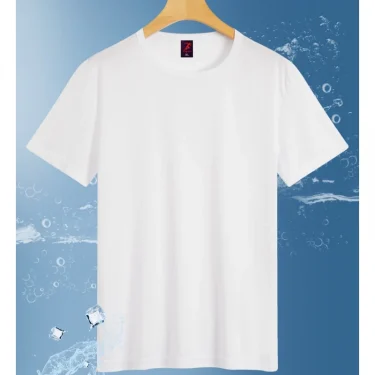 UETEEY Summer Men T-Shirts Ice Silk Breathable Quick-drying Running Sport T-shirts Elasticity Short Sleeve Outdoor Male Tops Tee 2