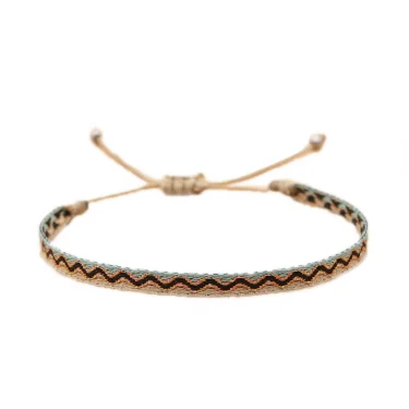 Fashion Handmade Cotton Rope Sport Set Bracelets for Women Men Retro 925 Tibetan Silver C-Bangle Multilayered Jewelry Gift 3