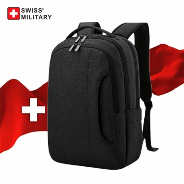 SWISS 15 inches Laptop Backpack Waterproof USB Charge Port School Mochilas Multifunctional Rucksack Mochila Hiking Travel Bag 1