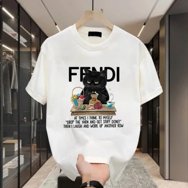 2025 Summer Newest Men's Casual Round Neck Short Sleeve T-shirt Mens Luxury Retro Y2k Cotton Tees High Quality T Shirts for Male 4